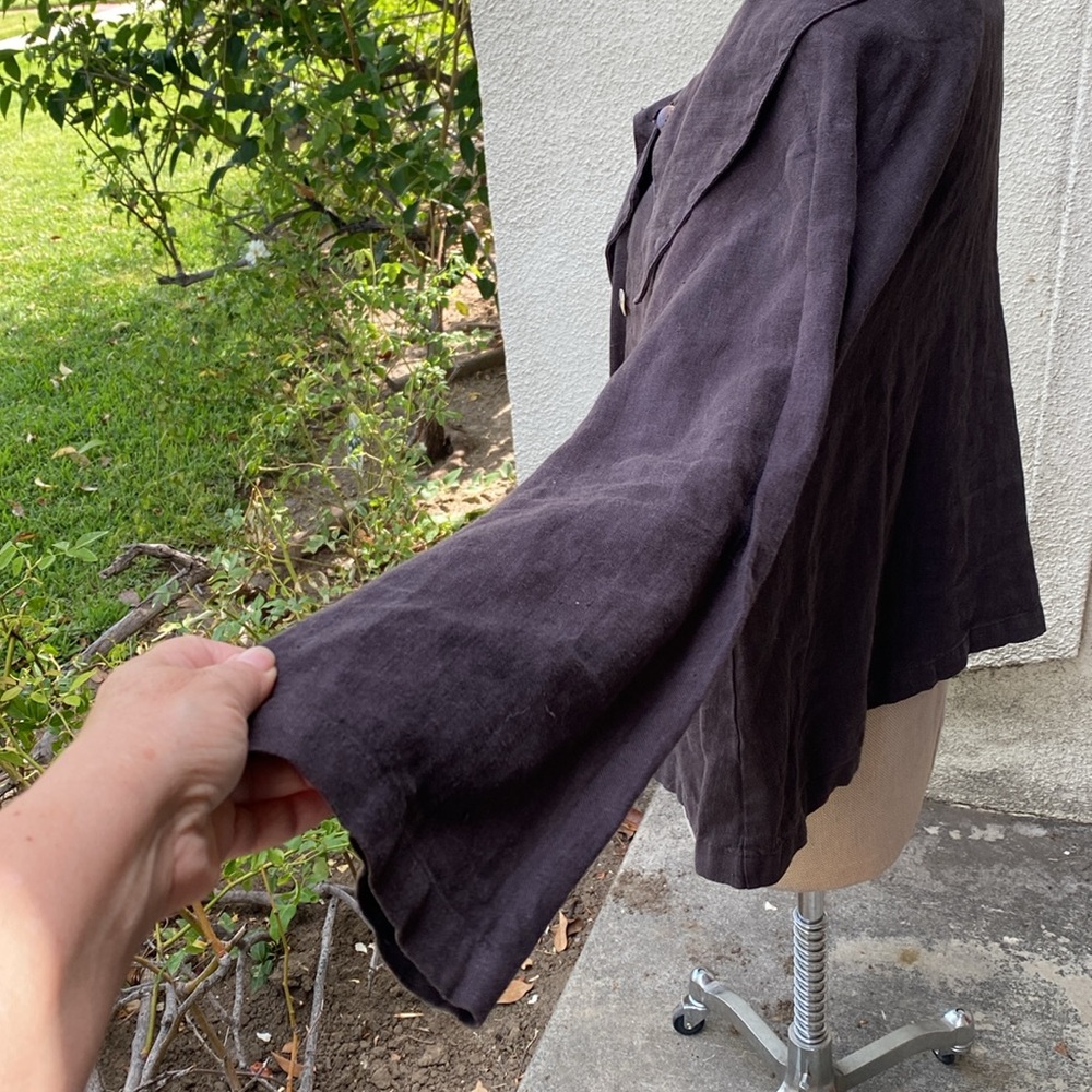 Bryn Walker 100% linen stunning brown jacket from high end boutique in Newport - Picture 8 of 12